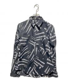BLACK COMME des GARCONS（ブラックコムデギャルソン）の古着「ＡＤ2021 総柄シャツ」｜ブラック