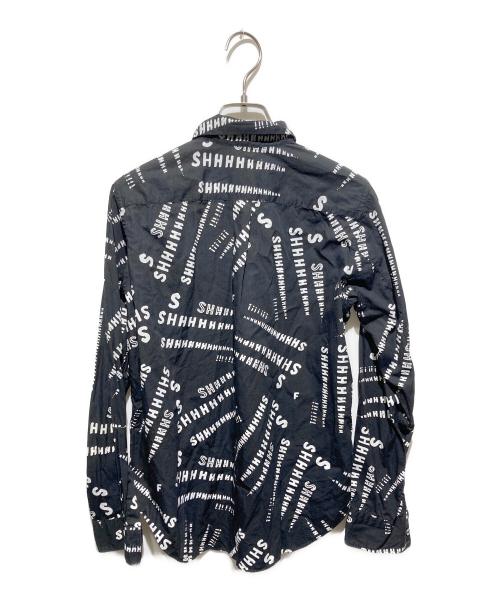 BLACK COMME des GARCONS（ブラックコムデギャルソン）BLACK COMME des GARCONS (ブラックコムデギャルソン) ＡＤ2021 総柄シャツ ブラック サイズ:ＸＳの古着・服飾アイテム