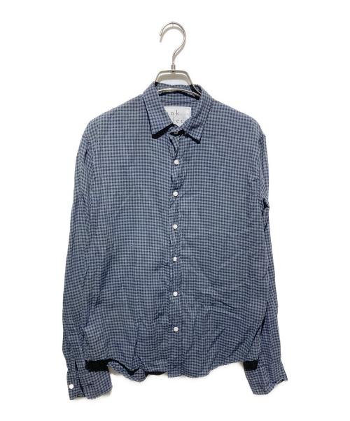 Frank&Eileen（フランクアンドアイリーン）Frank&Eileen (フランクアンドアイリーン) PAULコットンチェックシャツ グレー サイズ:xxsの古着・服飾アイテム