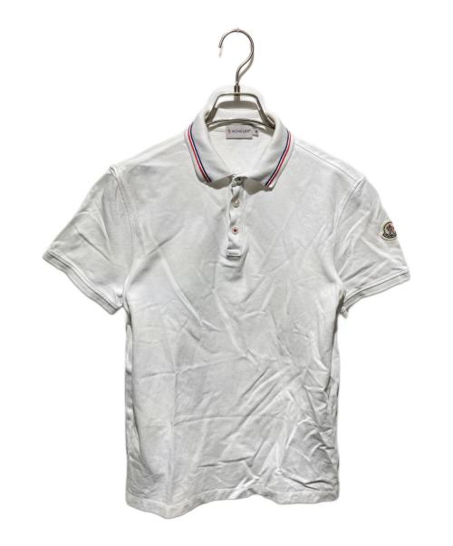 MONCLER（モンクレール）MONCLER (モンクレール) MAGLIA POLO MANICA/ポロシャツ ホワイト サイズ:Mの古着・服飾アイテム