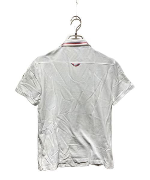 MONCLER（モンクレール）MONCLER (モンクレール) MAGLIA POLO MANICA/ポロシャツ ホワイト サイズ:Mの古着・服飾アイテム