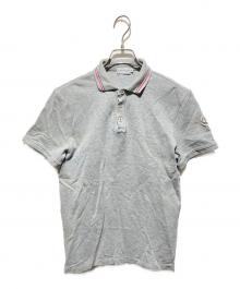 MONCLER（モンクレール）の古着「MAGLIA POLO MANICA CORTA/ポロシャツ」｜グレー