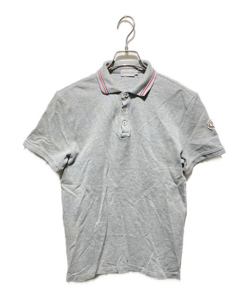 MONCLER（モンクレール）MONCLER (モンクレール) MAGLIA POLO MANICA CORTA/ポロシャツ グレー サイズ:Mの古着・服飾アイテム