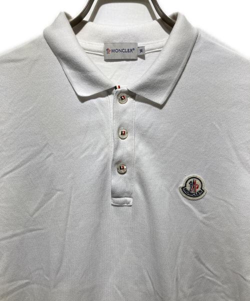 MONCLER（モンクレール）MONCLER (モンクレール) MAGLIA POLO MANICA CORTA/ポロシャツ ホワイト サイズ:Mの古着・服飾アイテム