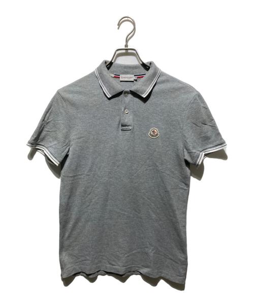 MONCLER（モンクレール）MONCLER (モンクレール) MAGLIA POLO MANICA CORTA/ポロシャツ グレー サイズ:Mの古着・服飾アイテム