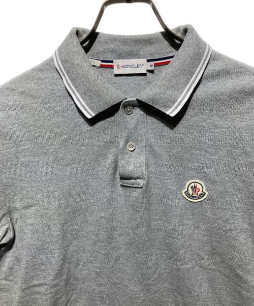 MONCLER（モンクレール）MONCLER (モンクレール) MAGLIA POLO MANICA CORTA/ポロシャツ グレー サイズ:Mの古着・服飾アイテム