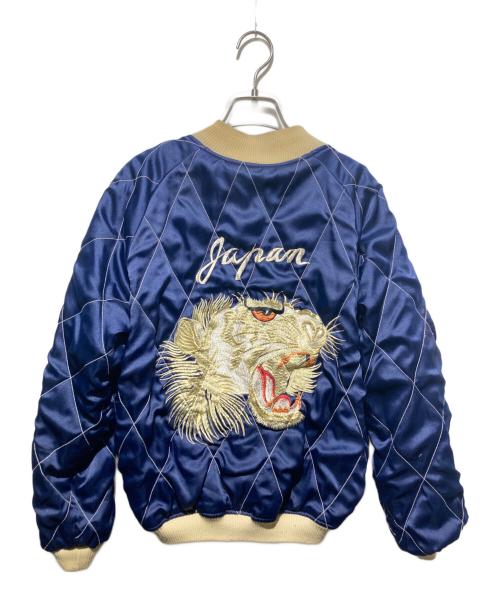 Reversible Souvenir Jacket（リバーシブルスカジャン）Reversible Souvenir Jacket (リバーシブルスカジャン) リバーシブルスカジャン ネイビー×ボルドー サイズ:不明の古着・服飾アイテム
