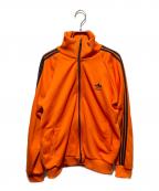 adidasアディダス）の古着「トラックジャケット」｜オレンジ