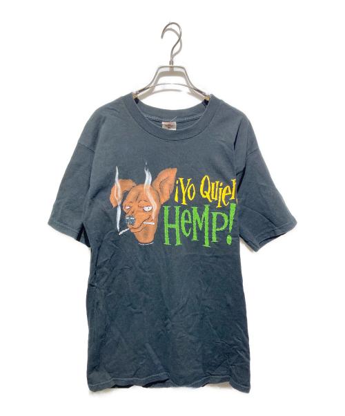 FRUIT OF THE LOOM（フルーツオブザルーム）FRUIT OF THE LOOM (フルーツオブザルーム) 90'sプリントTシャツ ブラック サイズ:Ｌの古着・服飾アイテム