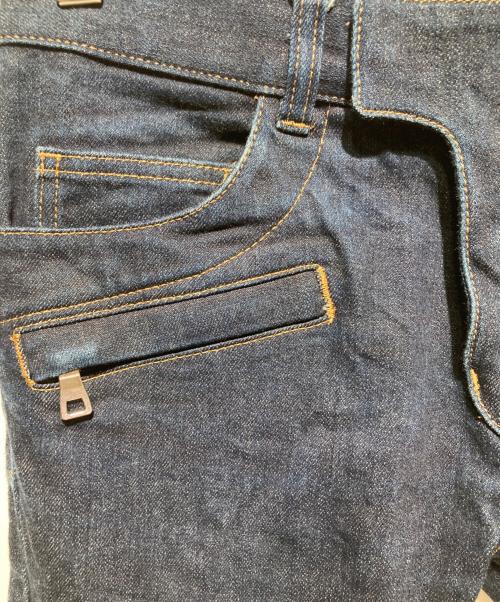BALMAIN（バルマン）BALMAIN (バルマン) 蛇腹バイカー デニムパンツ インディゴ サイズ:29の古着・服飾アイテム