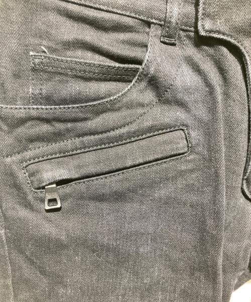 BALMAIN（バルマン）BALMAIN (バルマン) 蛇腹バイカー デニムパンツ ブラック サイズ:29の古着・服飾アイテム