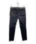 BALMAIN (バルマン) 蛇腹バイカー デニムパンツ ブラック サイズ:29：25000円