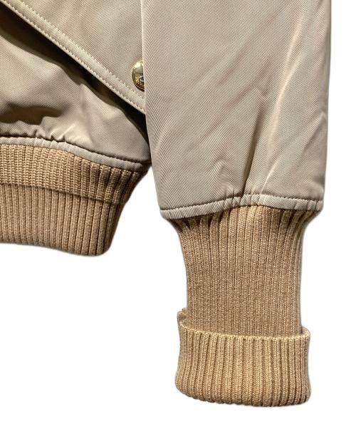 BURBERRY LONDON ENGLAND（バーバリー ロンドン イングランド）BURBERRY LONDON ENGLAND (バーバリー ロンドン イングランド) ロングリブボンバージャケット ベージュ サイズ:UK8の古着・服飾アイテム