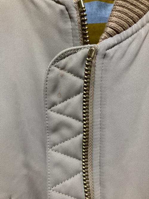BURBERRY LONDON ENGLAND（バーバリー ロンドン イングランド）BURBERRY LONDON ENGLAND (バーバリー ロンドン イングランド) ロングリブボンバージャケット ベージュ サイズ:UK8の古着・服飾アイテム