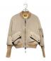 BURBERRY LONDON ENGLAND（バーバリー ロンドン イングランド）の古着「ロングリブボンバージャケット」｜ベージュ