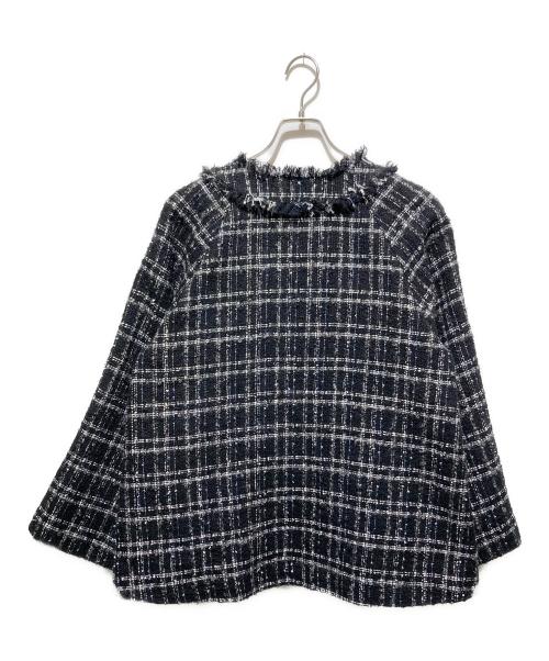 GRACE CONTINENTAL（グレースコンチネンタル）GRACE CONTINENTAL (（グレースコンチネンタル) 26SS フレアスリーブツイードジャケット ブラック サイズ:36の古着・服飾アイテム