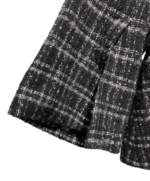 GRACE CONTINENTAL（グレースコンチネンタル）GRACE CONTINENTAL (（グレースコンチネンタル) 26SS フレアスリーブツイードジャケット ブラック サイズ:36の古着・服飾アイテム