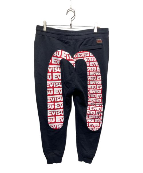 EVISU（エヴィス）EVISU (エヴィス) カモメデザインスウェットパンツ ブラック サイズ:Ｌの古着・服飾アイテム