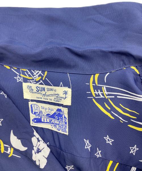 Sun Surf（サンサーフ）Sun Surf (サンサーフ) BEAMS BOY (ビームスボーイ) 総柄ワンピース ネイビー サイズ:FREEの古着・服飾アイテム