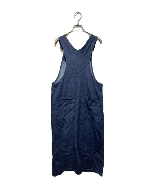 TABASA（タバサ）TABASA (タバサ) 6.5ozムラ糸デニムジャンパースカート インディゴ サイズ:FREEの古着・服飾アイテム