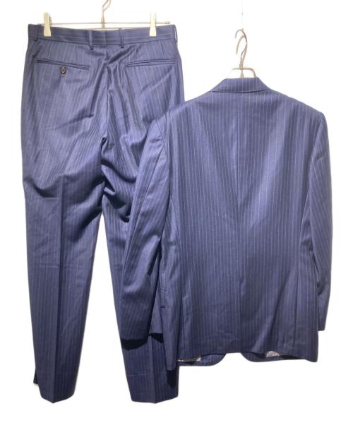 VISARUNO（ビサルノ）VISARUNO (ビサルノ) ストライプセットアップスーツ ネイビー サイズ:Ｌの古着・服飾アイテム