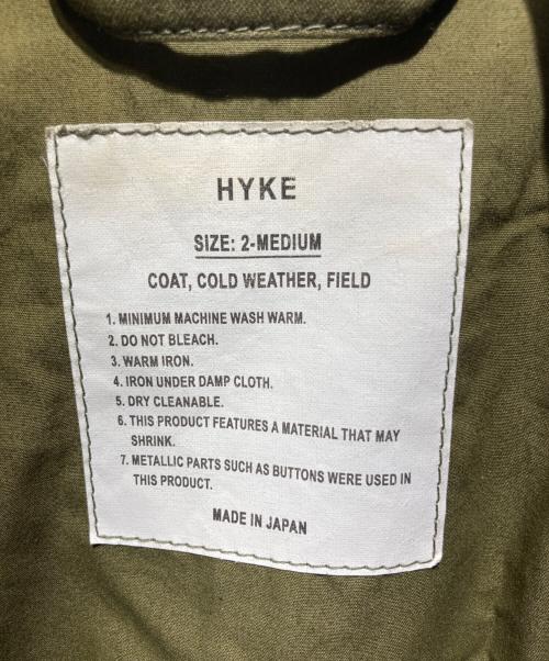HYKE（ハイク）HYKE (ハイク) ミリタリージャケット グリーン サイズ:Mの古着・服飾アイテム
