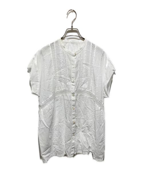 Spick and Span（スピック＆スパン）Spick and Span (スピック＆スパン) 60ローンフレンチレースブラウス ホワイト サイズ:不明の古着・服飾アイテム