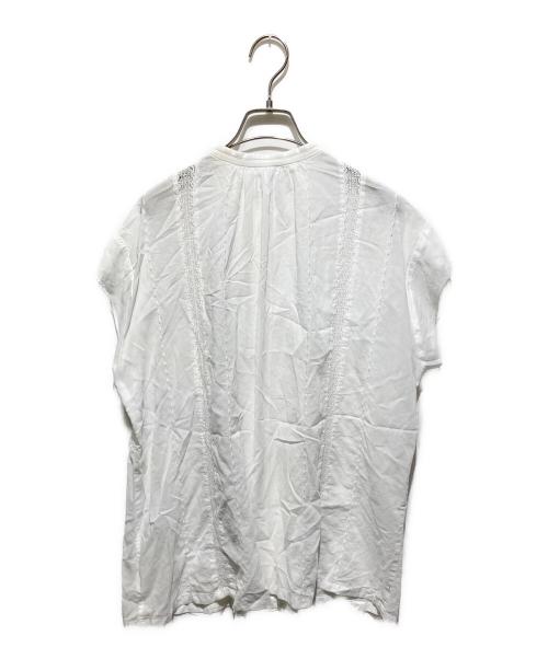 Spick and Span（スピック＆スパン）Spick and Span (スピック＆スパン) 60ローンフレンチレースブラウス ホワイト サイズ:不明の古着・服飾アイテム