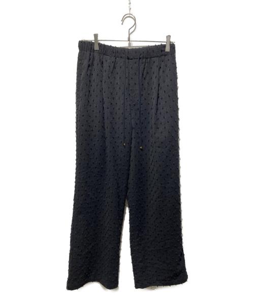Spick and Span（スピック＆スパン）Spick and Span (スピック＆スパン) ドットジャガードイージーパンツ ブラック サイズ:38の古着・服飾アイテム