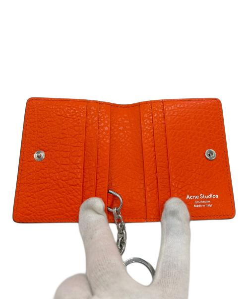 Acne studios（アクネ ストゥディオズ）ACNE STUDIOS (アクネ ストゥディオズ) キーリング付き カード財布 オレンジの古着・服飾アイテム