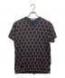 Yohji Yamamoto pour homme（ヨウジヤマモト プールオム）の古着「総柄Vネックｔシャツ」｜ブラック