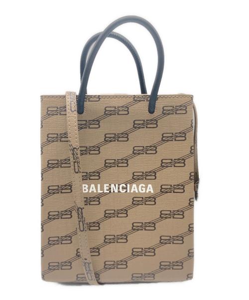 BALENCIAGA（バレンシアガ）BALENCIAGA (バレンシアガ) BB LARGE SHOPPING BAG ベージュの古着・服飾アイテム