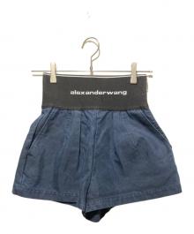 ALEXANDER WANG（アレキサンダー・ワン）の古着「ロゴウエストサファリショートパンツ」｜ネイビー