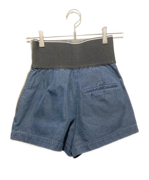 ALEXANDER WANG（アレキサンダー・ワン）ALEXANDER WANG (アレキサンダー・ワン) ロゴウエストサファリショートパンツ ネイビー サイズ:150/60Aの古着・服飾アイテム