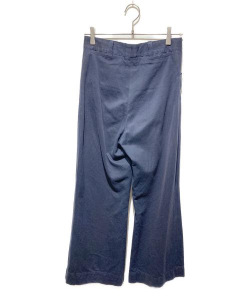 MARGARET HOWELL（マーガレットハウエル）MARGARET HOWELL (マーガレットハウエル) COTTON LINEN TWILL/リネン混パンツ ネイビー サイズ:Iの古着・服飾アイテム