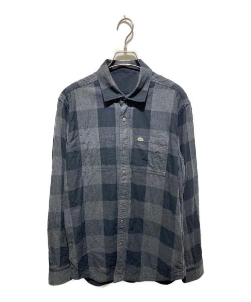 LACOSTE（ラコステ）LACOSTE (ラコステ) リバーシブルシャツ ブラック サイズ:Ｍの古着・服飾アイテム