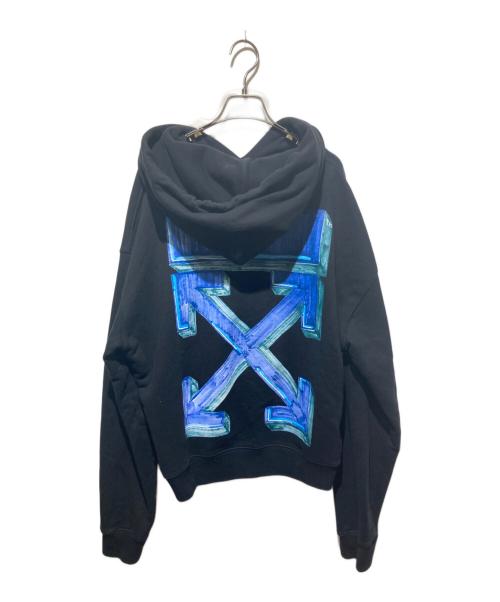 OFFWHITE（オフホワイト）OFFWHITE (オフホワイト) OVER HOODIE ブラック サイズ:Mの古着・服飾アイテム