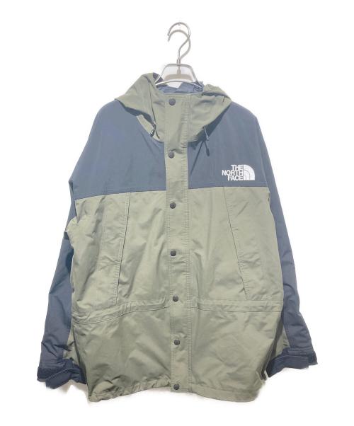 THE NORTH FACE（ザ ノース フェイス）THE NORTH FACE (ザ ノース フェイス) マウンテンライトジャケット ブラック×カーキ サイズ:Ｌの古着・服飾アイテム