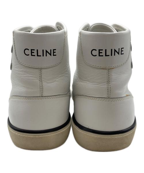 CELINE（セリーヌ）CELINE (セリーヌ) トリオンフハイカットスニーカー ホワイト サイズ:38の古着・服飾アイテム