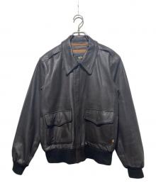 ALPHA（アルファ）の古着「レザージャケットフライトジャケット/A-2 JACKET」｜ブラウン