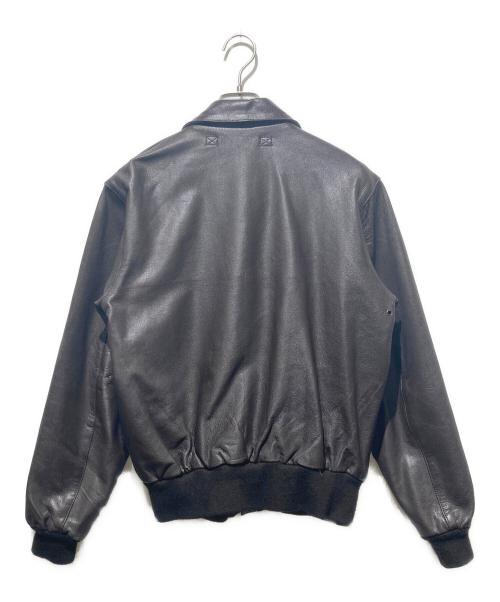 ALPHA（アルファ）ALPHA (アルファ) レザージャケットフライトジャケット/A-2 JACKET ブラウン サイズ:Sの古着・服飾アイテム