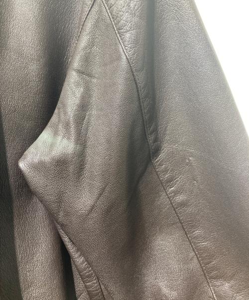 ALPHA（アルファ）ALPHA (アルファ) レザージャケットフライトジャケット/A-2 JACKET ブラウン サイズ:Sの古着・服飾アイテム