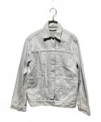 HELMUT LANGヘルムートラング）の古着「OVERSIZED DNM/ WHITE DSTROY デニムジャケット」｜グレー