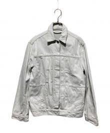 HELMUT LANG（ヘルムートラング）の古着「OVERSIZED DNM/ WHITE DSTROY デニムジャケット」｜グレー