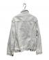 HELMUT LANG (ヘルムートラング) OVERSIZED DNM/ WHITE DSTROY デニムジャケット グレー サイズ:ＸＳ：18000円