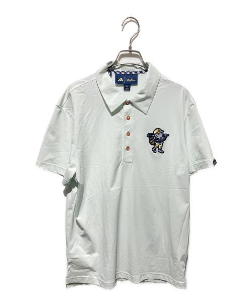 adidas（アディダス）adidas (アディダス) ポロシャツ グリーン サイズ:Ｌの古着・服飾アイテム