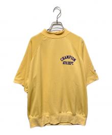 Champion（チャンピオン）の古着「MOCK NECK SWEATSHIRT」｜オレンジ