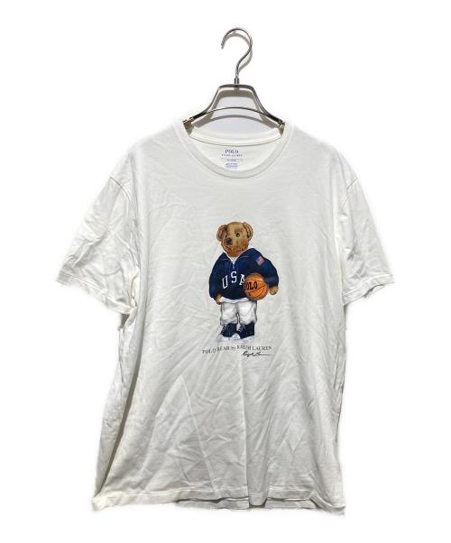 POLO RALPH LAUREN（ポロ・ラルフローレン）POLO RALPH LAUREN (ポロ・ラルフローレン) ポロベアプリントTシャツ ホワイト サイズ:Mの古着・服飾アイテム
