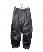 Vivienne Westwood manヴィヴィアン ウェストウッド マン）の古着「ナイロンパンツ/“SPORTY FOLD BACK” トラウザーズ」｜ブラック