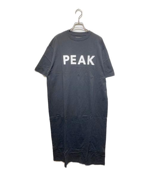 Snow peak（スノーピーク）snow peak (スノーピーク) JOURNAL STANDARD relume (ジャーナルスタンダード レリューム) 別注 RELUME T-SHIRT OP/スウェットワンピース ブラックｚ サイズ:FREE 未使用品の古着・服飾アイテム